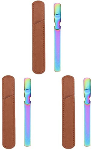 FRCOLOR 3pezzi Striscia Polishing Per Unghie Inossidabile Strumento Per Manicure e Facile Usare Per Esperti e Principianti