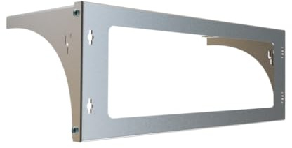 Stalflex Väggmonterad rack 4U 19 tum rack - hyllhylla tillverkad av stål - rack och skåp för nätverksutrustning - viktkapacitet 80 kg