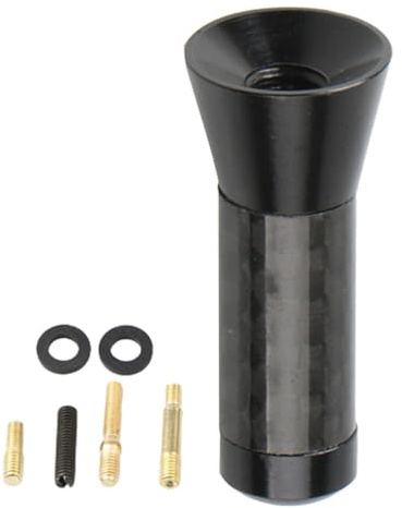 SVCEQZE Antena Corta para Coche,Antena de Radio para Coche | Antena para Parabrisas de Coche de 3,5 cm,Antena receptora estéreo de Metal, reemplazo de Antena de Coche de Fibra de Carbono para una