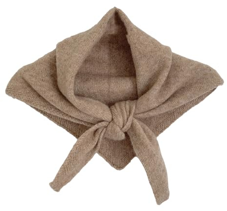 Wendyfull Triangle Scarf for Women Wool Headscarf Cashmere Feel Women's Fashion Knitted Shawl Y2K Streetwear Accessories