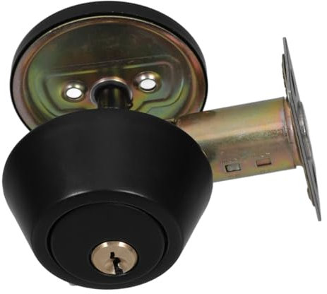 Gadpiparty Locking Auxiliary Lock Hidden Door Latch Secure Dead Bolt for Interior Doors Keyed Entry Contemporary Design Range