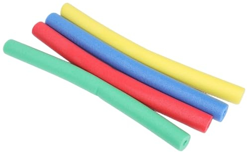 FUNNETOYU Set 4 Bastoni da Staffetta in Spugna Leggera 75 CM Bastoni da Corsa per per Giochi all'Aperto Attività di Team Building e Giochi Genitori-Figli Morbidi Sicuri per