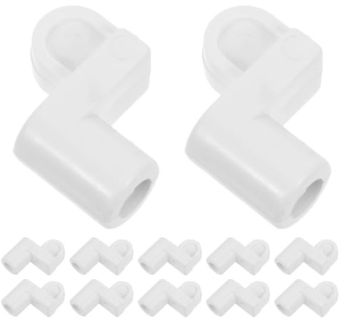 WOONEKY Clips para Mosquiteros de Ventana 3/8 Pulgadas, Fijadores Plásticos, Paquete de 24 Unidades, Soportes Resistentes para Instalación Segura de Mallas en Puertas y