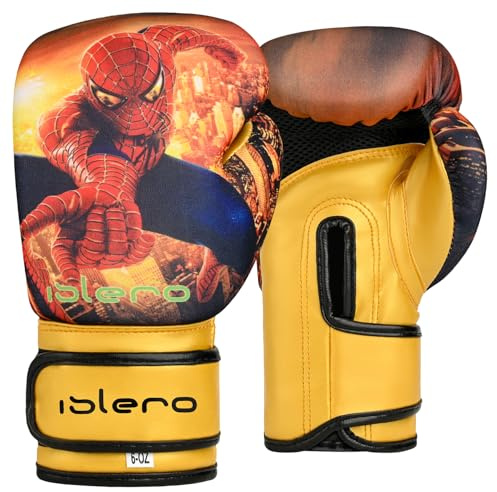 Guantes de boxeo para niños de gel ISLERO MMA, saco de boxeo, entrenamiento de Artes Marciales Muay Thai de 113 g, 170 g, 226,7 g