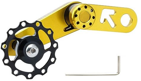 MEROURII Tensor de Cadena de Bicicleta, Una Sola Velocidad Herramienta de Cadena de Bicicleta de Aleación de Aluminio de Cadenas de Cambio Trasero de Bicicleta