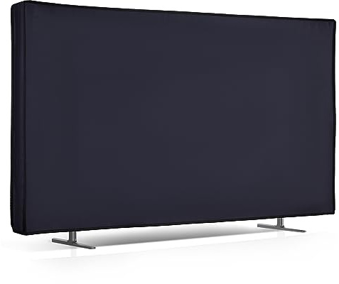 kwmobile 40 TV Hülle - Indoor Fernseher Bildschirmschutz Abdeckung - TV Bildschirm Staubschutzhülle - Dunkelblau