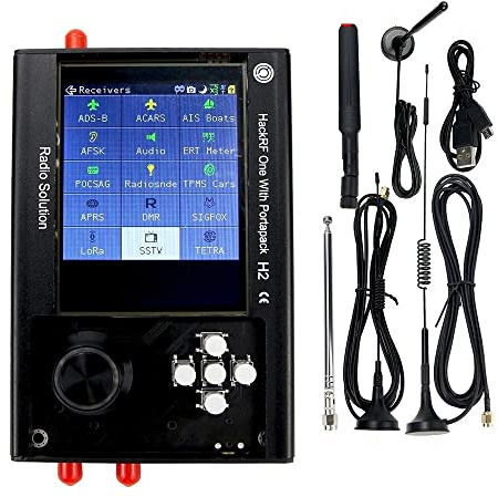 New PortaPack H2 and One SDR Software Defined Radio 1MHz-6GHz Assembled with Antennas Built-in Rechargeable Battery