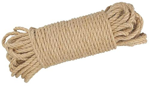 Cuerda, cuerda gruesa, cuerda de yute, cuerda de 5 mm, cuerda de sisal natural, cuerda de yute, cuerda de cáñamo fuerte, cuerda de jardín for manualidades (tamaño: 5 mm, 80 m) (tamaño: 5 mm, 40 m) ( C
