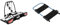Thule VeloSpace XT Fahrradträger für Anhängerkupplung 3 Fahrräder Silber & 984101 THULE para CUADRO CARBONO, Mehrfarbig Einheitsgröße