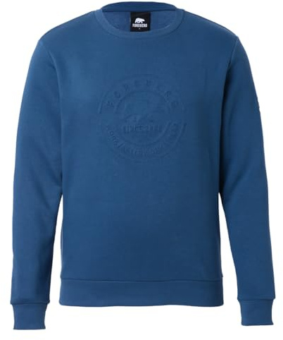 FORSBERG Sweatshirt mit 3D Brustlogo, Farbe:blau, Größe:XL