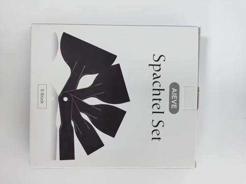 VKE Espátulas de Plástico 6 Piezas, Juego de Llana Alisar Paredes, Raspadores para Papel Tapiz, Alisar Pegamento, Yeso - 1/2/3/4/6 Pulgadas
