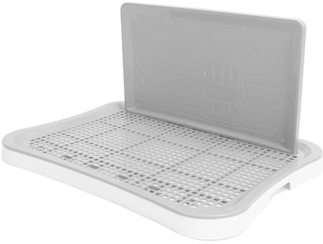 Inodoro de Entrenamiento para IR Al Baño, 51x38x3.5 Cm, Soporte para Almohadilla para Orinar para Cachorros, Bandeja de Entrenamiento para IR Al Baño para Perros en Interiores y