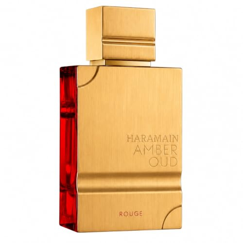 Al Haramain Amber Rouge 60ml Parfum Spray | Women Eau de Perfume | Long-Lasting Amber Oud Perfume for Women & Men | Luxury Unisex Arabic Fragrance with Warm Saffron & Woody Notes