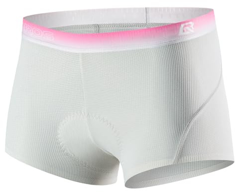 ROCKBROS sous-vêtements de Cyclisme Rembourré pour Femme, Cuissard Short de Vélo avec Rembourrage 3D Gel Respirant Séchage Rapide Élastique, Gris M
