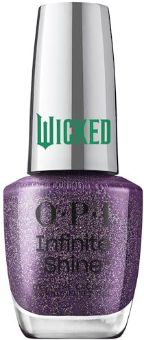 OPI x Wicked Head Shizstress Infinite Shine Nail Polish – Limited Edition Violet Purple Nail Varnish with Gold Shimmer, Long-Lasting, 15ml