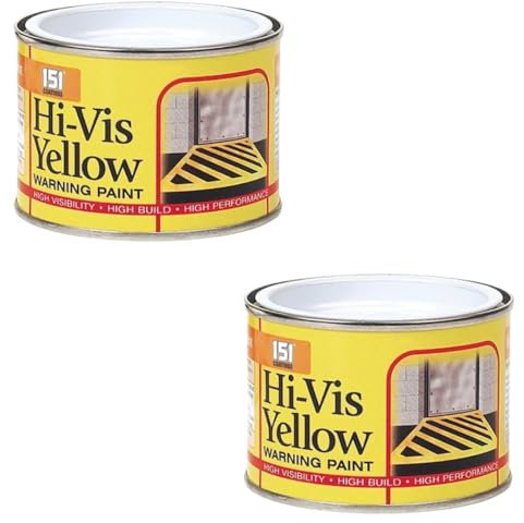 SOTL® 2X Hi-Vis Yellow Safety Marking Paint, 180ml – High Visibility, Durable Warning Paint for Outdoor & Indoor Use, Perfect for Roads, Construction Sites & Events
