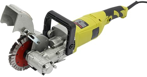 Fresa a scanalatura, 4000 W, da parete, con 5 dischi da taglio, profondità scanalatrice regolabile
