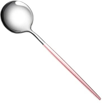 Cucchiai in acciaio inossidabile inossidabile casa creativa cucchiaio di anguria per angurie duri e resistenti stoviglie cucchiaio da tavolo (colore: rosa)