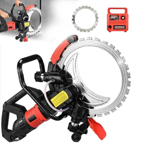 Upgraded Toroidal Concrete Cutter Saw,110v/220v Concrete Ring Saw Concretes Saws ,W/16 Inch Diamond Blade & Water Pump,90° No Dead Angle Cutting,For Granite, Porcelain, Wood,Concretes, Stone