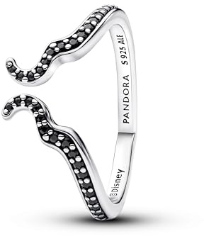 PANDORA Disney Rotes Chakra Herz Ring aus Sterling Silber mit künstlichem Kristall, Größe: 58, 194333C01-58