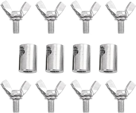 TIDTALEO Morsetti per Fune in Acciaio Inossidabile 4 Pezzi Clip per Cavo Resistente e Antiruggine per Fune Metalliche 6mm Applicazioni Industriali