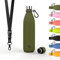 Daikoku - Edelstahl Wasserflasche | 100% Auslaufsicher | Hält 12 Stunden Heiß, 24 Stunden Kalt | BPA-Frei und Gesund | Modische Farbe, Ideal für Alltag und Outdoor | Militärgrün | 750 ML