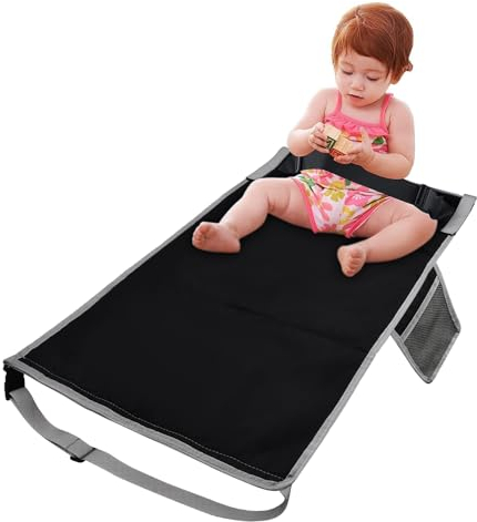 Fußstütze für Flugzeug Kinder, Kinder Flugzeug Fußstütze Flugzeug Sitzverlängerung Kinder, Leicht und Faltbar Wesentlich für Kinder Flugzeuge Flugzeugreise Zubehör, 44×79cm