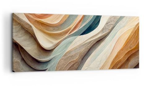 Quadri Moderni su Tela 120x50 cm Stampe da Parete Astratto Pastello - 5696