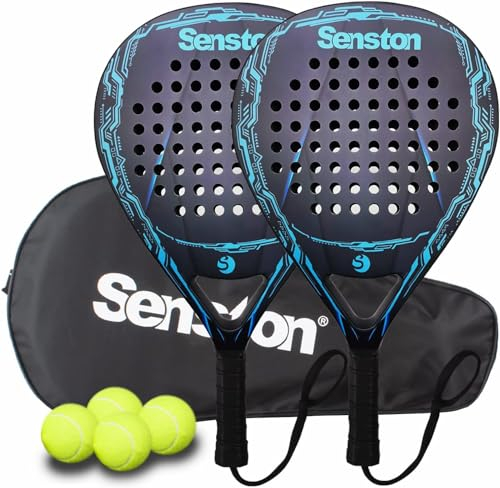 Senston Padelschläger für 2er, Carbon-Fiber Padelschläger