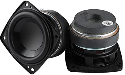 RZQMPV 2Pcs 2.75 Inch Mid-woofer Speaker Driver 4 Ohm 40W Speaker Bass Long Stroke Loudspeaker War Drum Series Compatible With JBL Bookshelf speaker