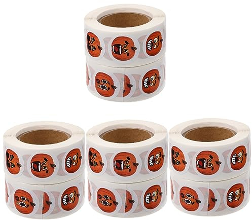 TEHAUX 8rollen Halloween Aufkleber Selbstklebende Dekorationsaufkleber Für Briefumschläge Und Diy Bastelprojekte Lebendige Kinderfreundliche Designs Für Halloween-dekoration Zuhause