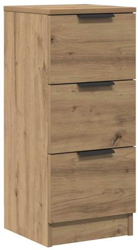 vidaXL Credenza Rovere Artigianale 30x30x70 cm in Legno Multistrato
