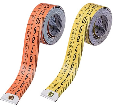 Eupneicu Mètre À Ruban Pour Couture[ 2 Pièces ], Mètres À Ruban Pour Couturier Double Face, Metre Ruban Corps, Avec Étui En Plastique, Mètre À Ruban Corps Pour Couture Couturier Corps Circumference