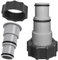 2 adattatori per piscina A, adattatore per tubo per piscina con filettatura interna, adattatore per tubo di ricambio per pompe, con fascetta per tubo di tenuta in gel, per tubo di diametro 32 e 38 mm
