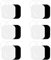 24-Piece Tens Machine Pads Set – Premium Tens Pads Replacement for Reusable TENS Electrodes - Compatible with Auvon Tens Machine Pads & Ideal Revitive Pads Replacement for Enhanced Therapy