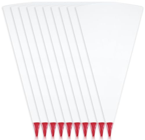 Juqoyue 10 Pièces de Mortier de Maçonnerie pour Coulis de Carrelage avec Pointe Moulée, Résistant Aux Déchirures et Aux Perforations, Sac de Ciment pour Tuyaux en Vinyle Robuste, Rouge