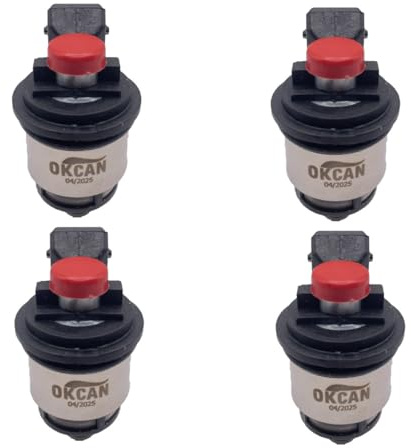 DN Autogas parts CNG GPL 4 x iniettori MED GI25-65 ROSSO (RED) AMP Tipo Sequent