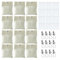 8/12er-Pack Outdoor Vorhang Leinwand Gewichte, Selbstklebender Verschluss, Wetterfeste GartenpavillonvorhäNge Sandsack Mit Metallklemmen, Tragbare Gewichtstasche für Garten Pavillon Terrasse(12 Pack)