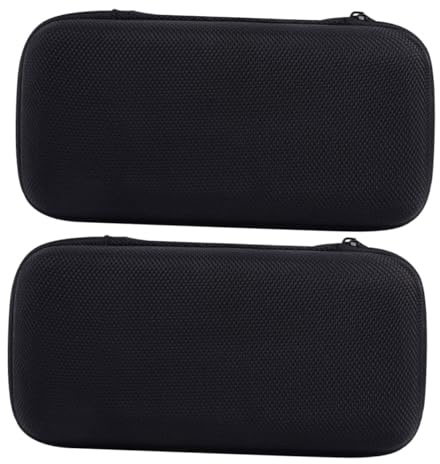 MAGICLULU 2 pièces Étui Rigide Micro EVA Boîte de Rangement Compacte Résistante à Eau et Aux Chocs Protection Professionnelle pour Microphone Transport Facile