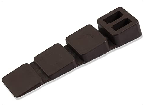 Mprofi MT® 100er Set Möbelkeile - Unterlegkeile Möbel Braun - Ausgleichskeile Aus Kunststoff Mit Integrierten Soll - Plastikkeile für Möbel - Bruchstellen - KLS/100
