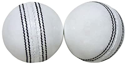 AnNafi® White Cricket Ball | White Color Leather Cricket Balls For Practice A Grade Handstitched | Senior Official Hard & Seasoned |No Stamp For Indoor and Outdoor Practice & Training Cricket Ball (2)