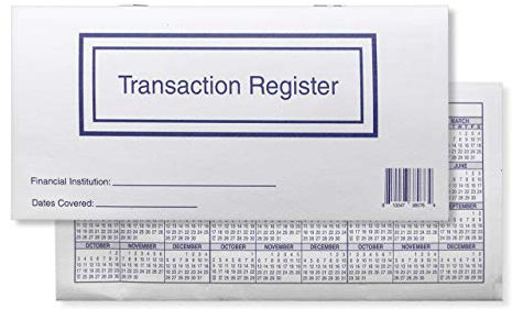 Scheckheft Register für persönliches Scheckheft, Transaktionsbuch, 10 Stück, 2024-2025-2026