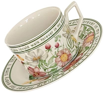 TOPPERFUN 1 Juego Juego De Tazas De Cafe Juego De Taza Con Platillo s De Expreso De Capuchino De Agua De Leche De Cerámica Vasos Jugo s Medieval Porcelana Vaso De Jugo