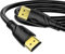 Jorenca 8K/4K HDMI Kabel 1m(HDMI 2.1,8k@60hz,48gbps&4k@120hz,18gbps) Ultra High Speed vergoldete Anschlüsse,Ethernet Audio Return, Video 8K/4K,Full HD 1080P,3D-kompatibel X-box Laptop PS3 PS4 PS9 HDTV