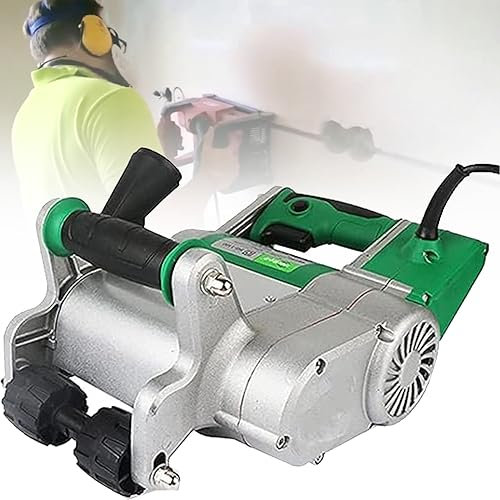 Electric Wall Chaser 25mm+35mm - Dust Free Wall Groove Cutting Machine with Carry Box - Ideal for Cement, Sand, Brick Cutter