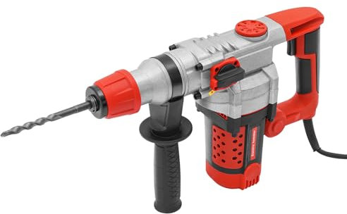 ACROSSPART Martello perforatore a percussione da 2200 W, 2200 V, martello perforatore a percussione con set di trapano, martello elettrico multifunzione