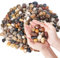 GreatBuddy 1,1 kg Flusssteine, dekorative Steine für Zimmerpflanzen, natürliche polierte Kieselsteine für Aquarium, Vasen, Topfpflanzen, Gartenlandschaftsbau im Freien, gemischte Farben