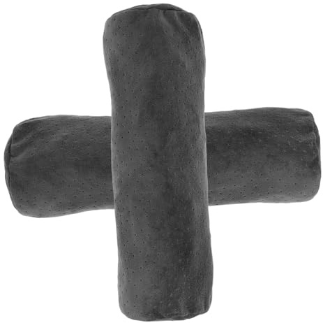 CIYODO 2piezas Funda De Almohada Enrollable Cuello Cómoda y con Cremallera para Dormitorio y Sala De Redonda y Cervical