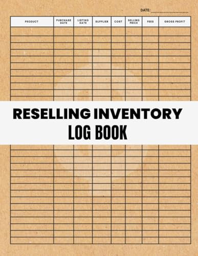 Reselling Inventory Log Book: Inventory Organizer for Online Sellers, Inventory Tracker for Clothing Resellers, Product Flipping Logbook