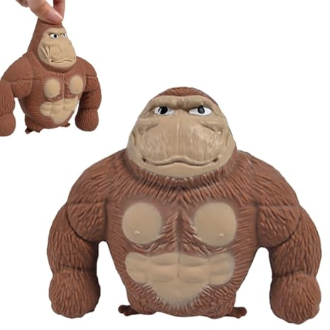 HAUZMLL Gorilla Singe Gorilla Toys Jouet anti-stress anti-anxiété amusant pour soulager le stress pour enfants et adultes